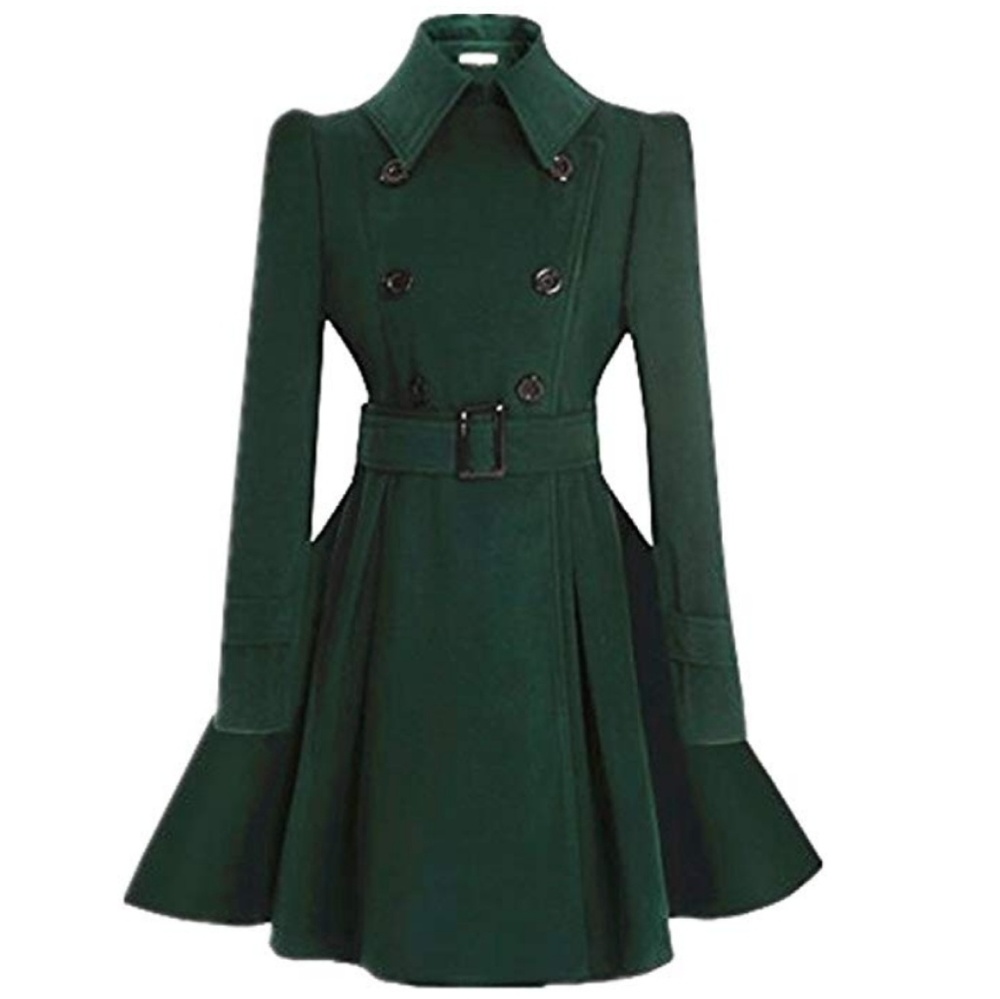 Swing Double Breasted Wool Pea Coat